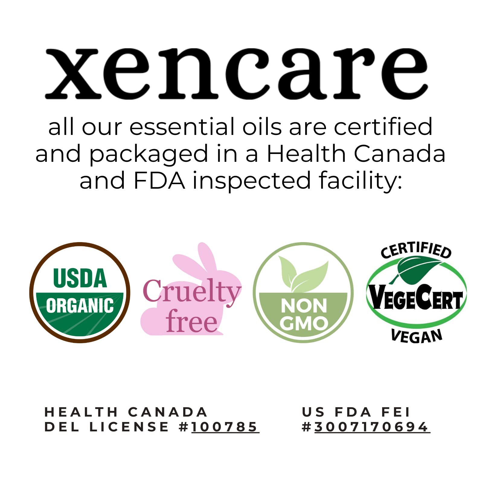 xencare Peppermint USDA Organic Food Grade Essential Oil | 100% Pure Natural Undiluted